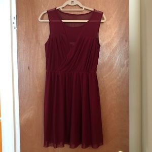 Wine Red - 12 - Party Dress